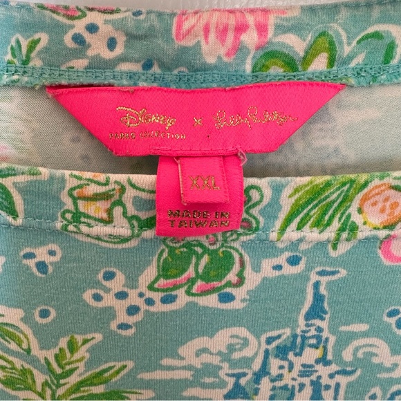 Disney x Lilly Pulitzer Sophie Dress XXL Mickey Castle Floral - Picture 7 of 13